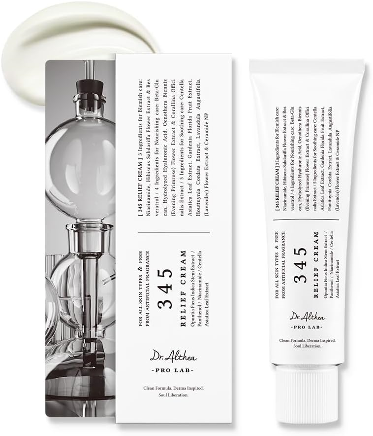 کرم ترمیم‌کننده و تسکین‌دهنده دکتر آلتیا Relief 345 حجم ۵۰ میلی‌لیتر