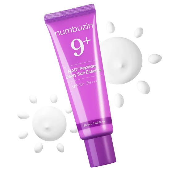 ضد آفتاب ضد چروک و لیفتینگ بایو نامبوزین Numbuzin NAD+Peptides Dewy Sun Essence شماره 9 حجم 50 میل