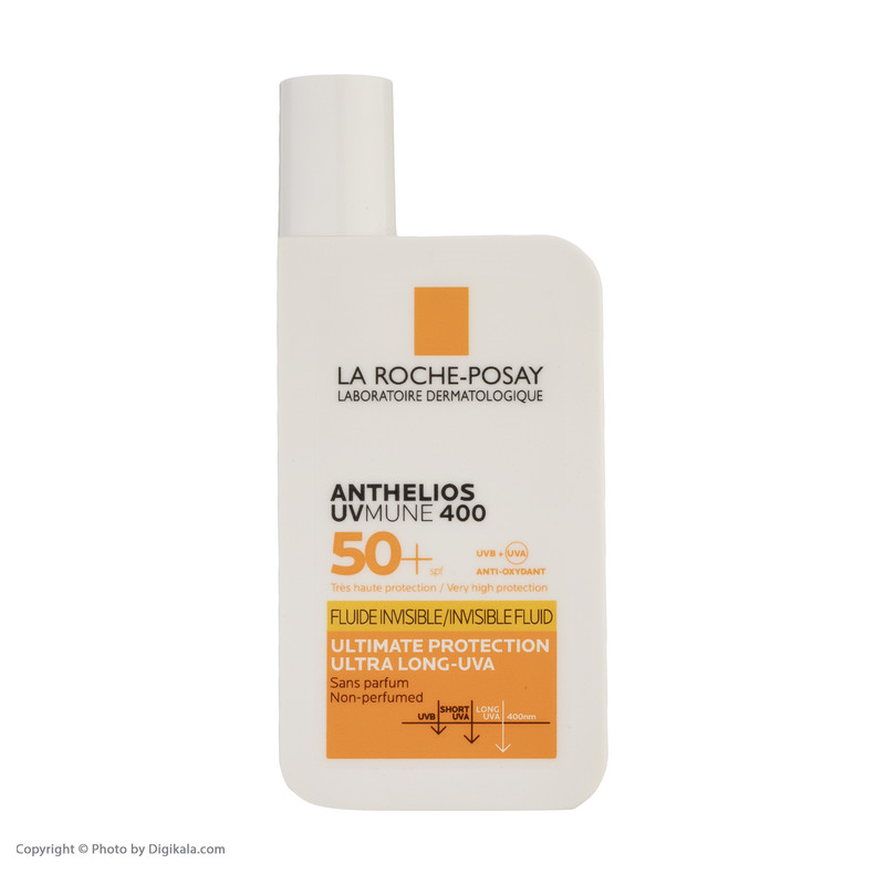 ضدآفتاب فلوئیدی لاروش پوزای La Roche-Posay مدل Invisible Fluid Anthelios Uvmune 400 حجم 50 میل